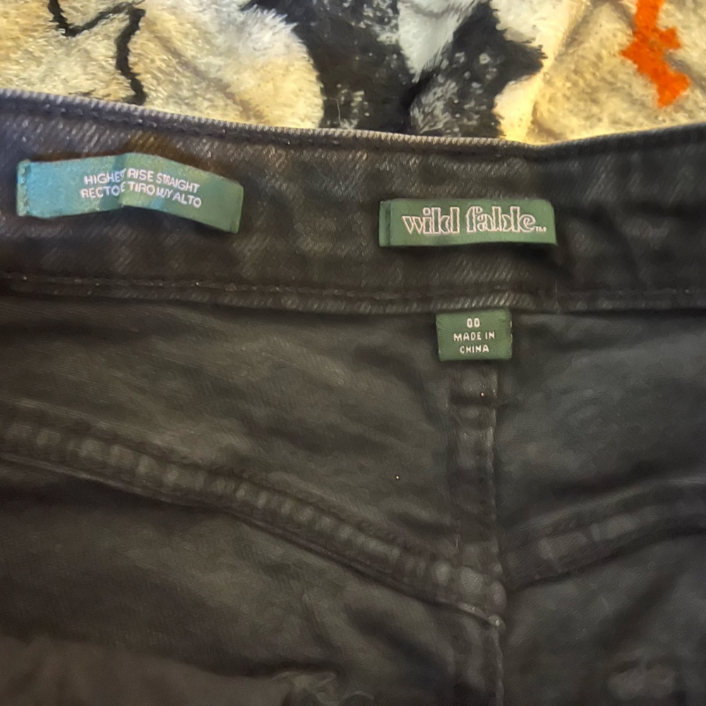 Black Jean shorts